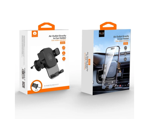 Автотримач для телефона WUW-Z33 black (6972573337347)
