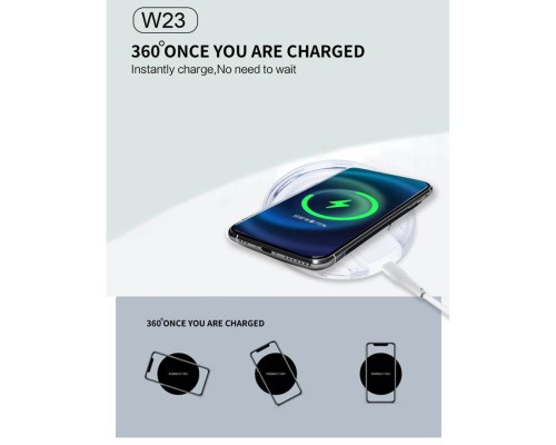 Бездротовий зарядний пристрій WUW-W23 (6972573335770)