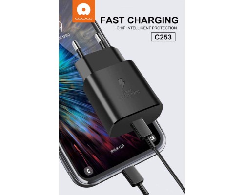 Мережевий зарядний пристрій WUW C253 PD 25W Charger (6972573338672)