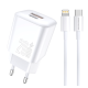Мережевий зарядний пристрій з кабелем WUW-T104L PD20W A+C  Lightning kit (6978749570631)