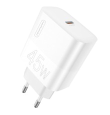 Мережевий зарядний пристрій WUW-C202 PD45W GaN Eu Smart Charger (6972573336821)