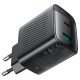 Мережевий зарядний пристрій ACEFAST A106 PD45W GaN (USB-C+USB-A) charger (EU) Black (6974316284031)