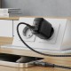 Мережевий зарядний пристрій ACEFAST A106 PD45W GaN (USB-C+USB-A) charger (EU) Black (6974316284031)