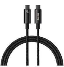 Кабель Baseus Tungsten Gold Fast Charging Data Cable Type-C to Type-C 240W 2m Black (CAWJ040101)