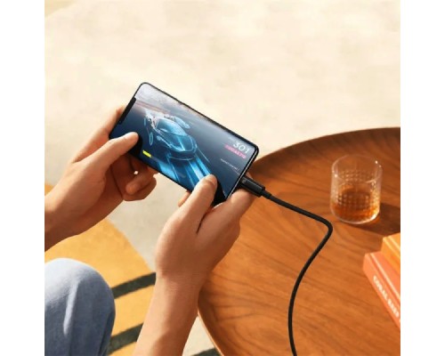 Кабель Baseus Tungsten Gold Fast Charging Data Cable Type-C to Type-C 240W 2m Black (CAWJ040101)