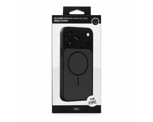 Чохол для смартфона Silicone Creative Variation Case MAG COVER Apple iPhone 15 Pro 1,Black (MagCOViP15P-1)