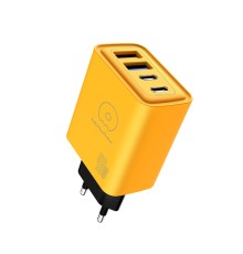 Мережевий зарядний пристрій WUW-C212 48W Charger 2 USB C +  2 USB C yellow (C212)