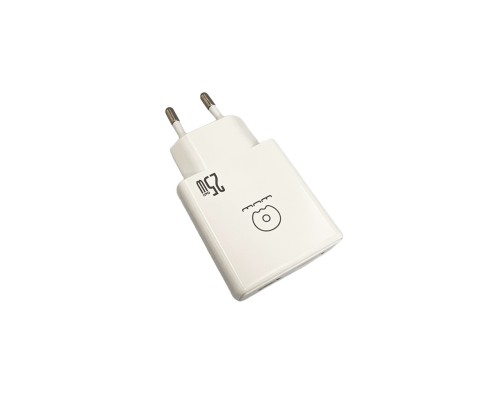 Мережевий зарядний пристрій WUW-C217 PD 25W USB A + Type-C white (C217)