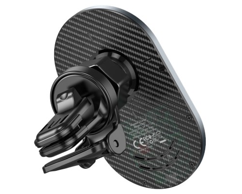 Автотримач для телефона з БЗП HOCO CA91 Magic magnetic wireless fast charging car holder Gray (6931474753465)