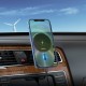 Автотримач для телефона з БЗП HOCO CA91 Magic magnetic wireless fast charging car holder Gray (6931474753465)