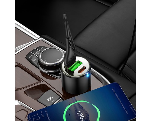 Автомобільний зарядний пристрій HOCO NZ6 PD45W 3-port(2C1A) car charger Black (6931474765185)