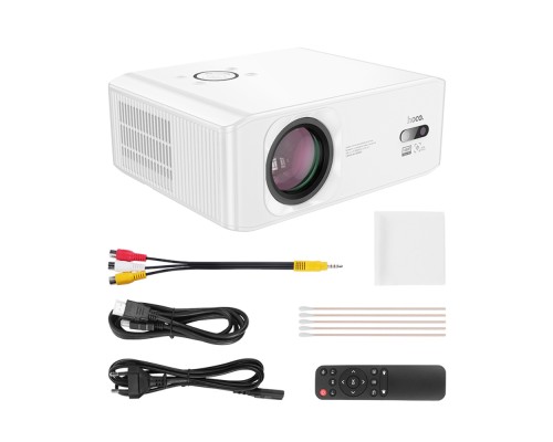 Проектор HOCO DT3 Smart electric focus projector(1080P Android version)(EU) White (6942007629669)