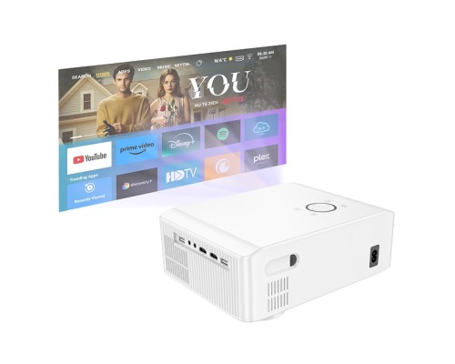 Проектор HOCO DT3 Smart electric focus projector(1080P Android version)(EU) White (6942007629669)