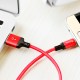 Кабель HOCO X14 USB to Micro 2,4A, 1m, nylon, aluminum connectors Black-red (6957531062851)
