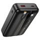Зовнішній акумулятор HOCO Q37A Graceful 22.5W+PD20W power bank with two cables(20000mAh) Black (6942007644921)