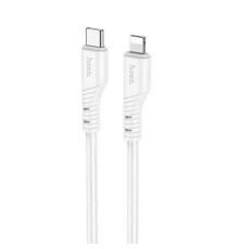 Кабель HOCO X97 Crystal color silicone charging data cable iP white (6931474799791)