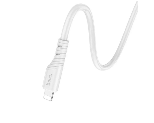 Кабель HOCO X97 Crystal color silicone charging data cable iP white (6931474799791)