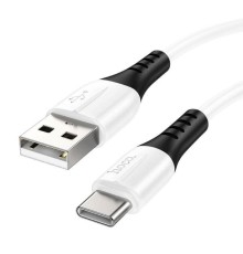 Кабель HOCO X82 USB to Type-C 3A, 1m, silicone, silicone connectors, White (6931474768582)