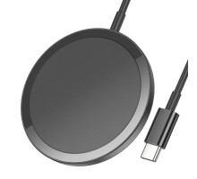 Бездротовий зарядний пристрій HOCO CW52 Enjoy magnetic wireless fast charging Black (6942007611367)