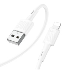 Кабель HOCO X83 USB to iP 2.4A, 1m, PVC, PVC connectors, White (6931474770875)