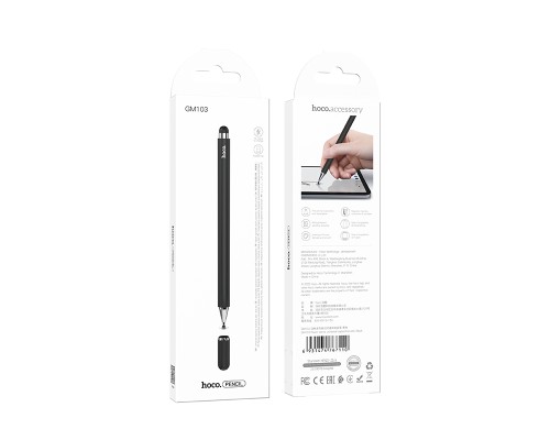 Стилус HOCO GM103 Fluent series universal capacitive pen Black (6931474767110)