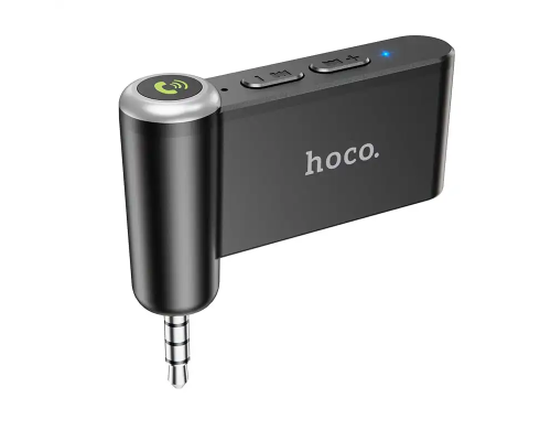 Bluetooth-ресивер HOCO E58 Magic music car AUX BT receiver Black (6931474748768)