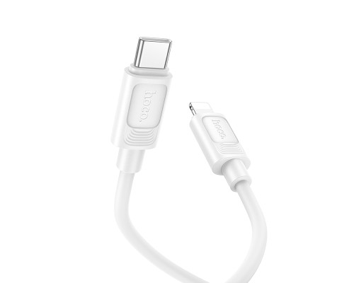Кабель HOCO X122 Benefit PD27W silicone charging data cable iP White (6942007662178)