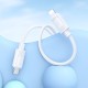 Кабель HOCO X122 Benefit PD27W silicone charging data cable iP White (6942007662178)