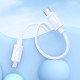 Кабель HOCO X122 Benefit 60W silicone charging data cable C to C White (6942007662253)
