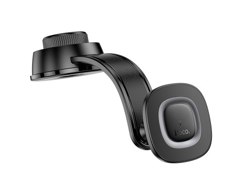 Автотримач для телефона з БЗП HOCO HW31 Crown magnetic wireless charging car holder(center console) Black Metal Gray (6942007646932)