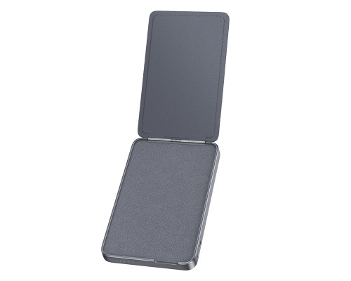 Зовнішній акумулятор HOCO Q46 Title PD20W magnetic power bank+card holder+phone holder(5000mAh) Silver Gray (6942007663106)