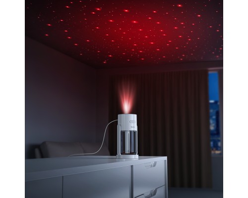 Зволожувач повітря з проекцією зоряного небаl HOCO HX34  280ml Starry sky humidifier White (6942007674560)