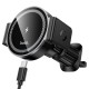 Автотримач для телефона з БЗП HOCO HW35 Power electric magnetic wireless fast charging car holder(air outlet) Black (6942007660792)