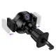 Автотримач для телефона з БЗП HOCO HW35 Power electric magnetic wireless fast charging car holder(air outlet) Black (6942007660792)