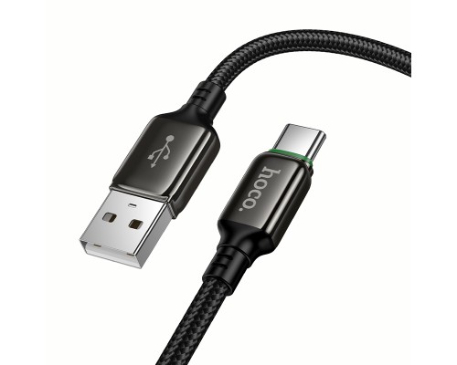 Кабель HOCO X127 Exceed charging data cable Type-C Black (6942007675604)