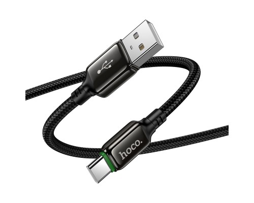 Кабель HOCO X127 Exceed charging data cable Type-C Black (6942007675604)