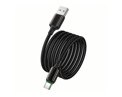 Кабель HOCO X127 Exceed charging data cable Type-C Black (6942007675604)