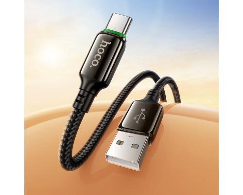 Кабель HOCO X127 Exceed charging data cable Type-C Black (6942007675604)