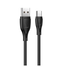 Кабель HOCO X61 Ultimate silicone charging data cable for Type-C Black (6931474747846)