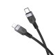 Кабель HOCO X109 Energy PD silicone charging data cable iP(L=1M) Black (6942007636186)