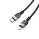 Кабель HOCO X109 Energy PD silicone charging data cable iP(L=1M) Black (6942007636186)