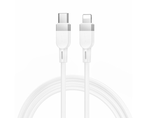 Кабель HOCO X109 Energy PD silicone charging data cable iP(L=1M) White (6942007636193)