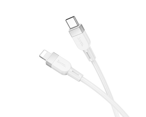 Кабель HOCO X109 Energy PD silicone charging data cable iP(L=1M) White (6942007636193)