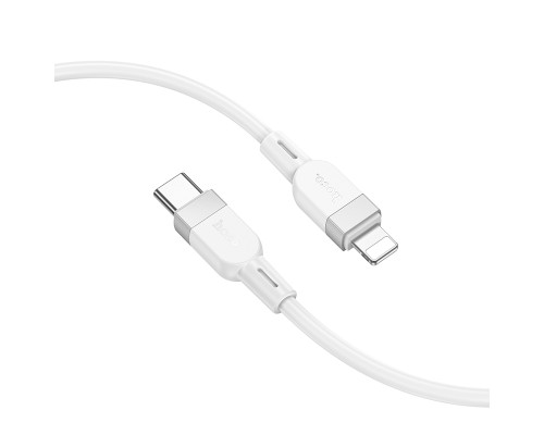 Кабель HOCO X109 Energy PD silicone charging data cable iP(L=1M) White (6942007636193)