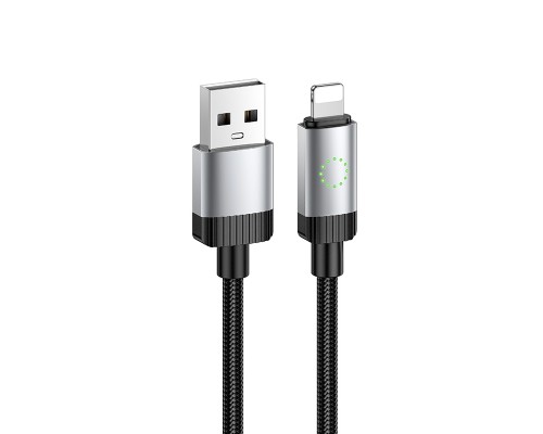 Кабель HOCO X117 Star charging data cable iP Black (6942007652544)