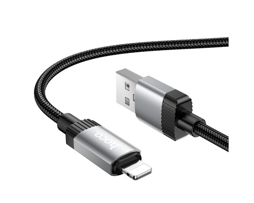 Кабель HOCO X117 Star charging data cable iP Black (6942007652544)