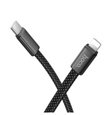 Кабель HOCO X125 Exceso PD30W charging data cable iP Black (6942007671668)