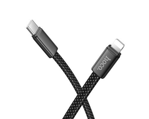 Кабель HOCO X125 Exceso PD30W charging data cable iP Black (6942007671668)