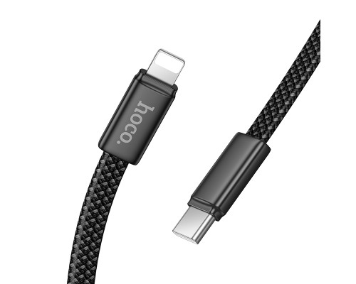 Кабель HOCO X125 Exceso PD30W charging data cable iP Black (6942007671668)