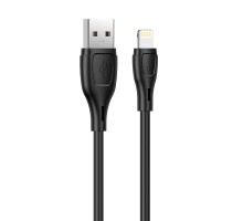 Кабель HOCO X61 Ultimate silicone charging data cable for iP Black (6931474747808)